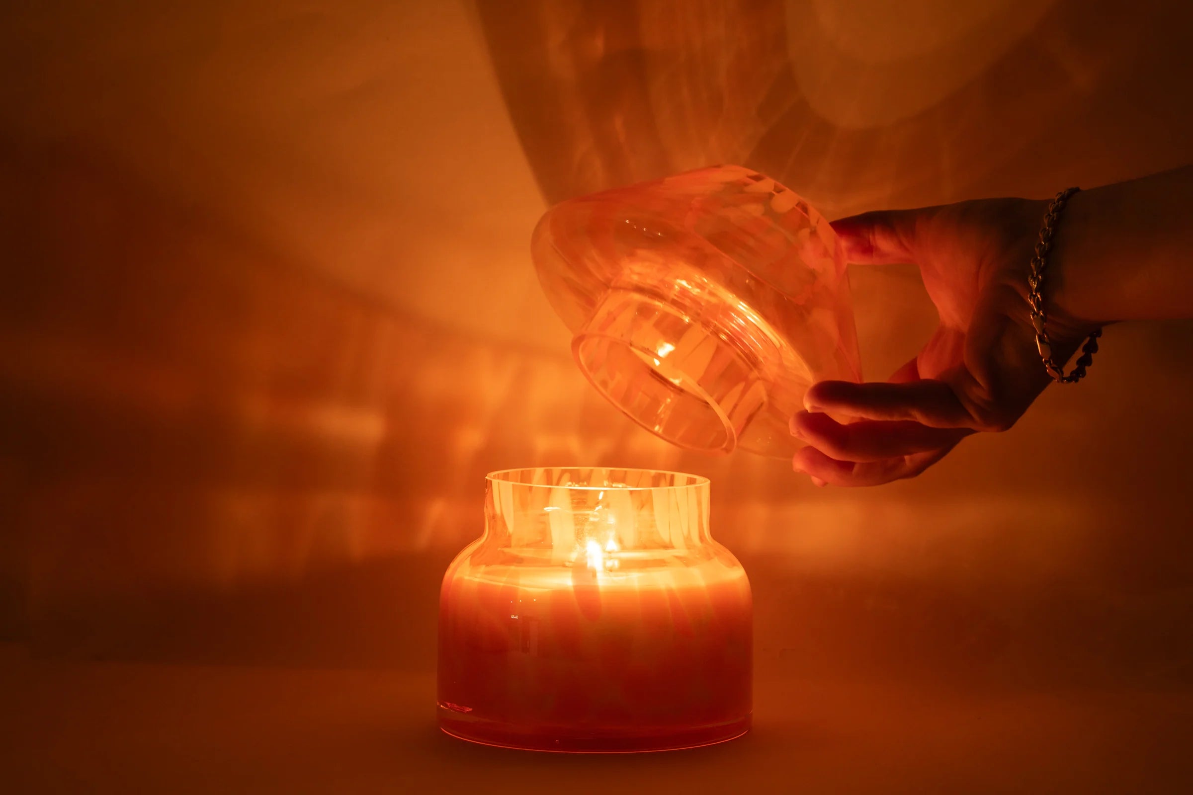 Sustainable Candle Lamp - Lava