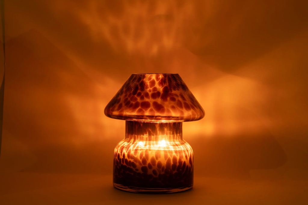 Sustainable Candle Lamp - Leopard