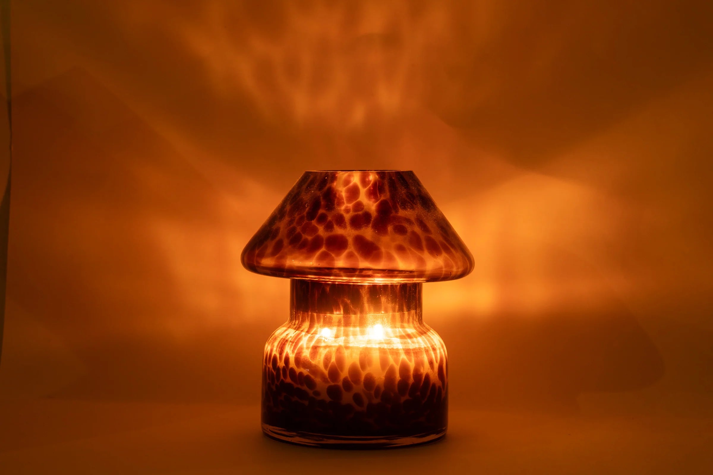 Sustainable Candle Lamp - Leopard