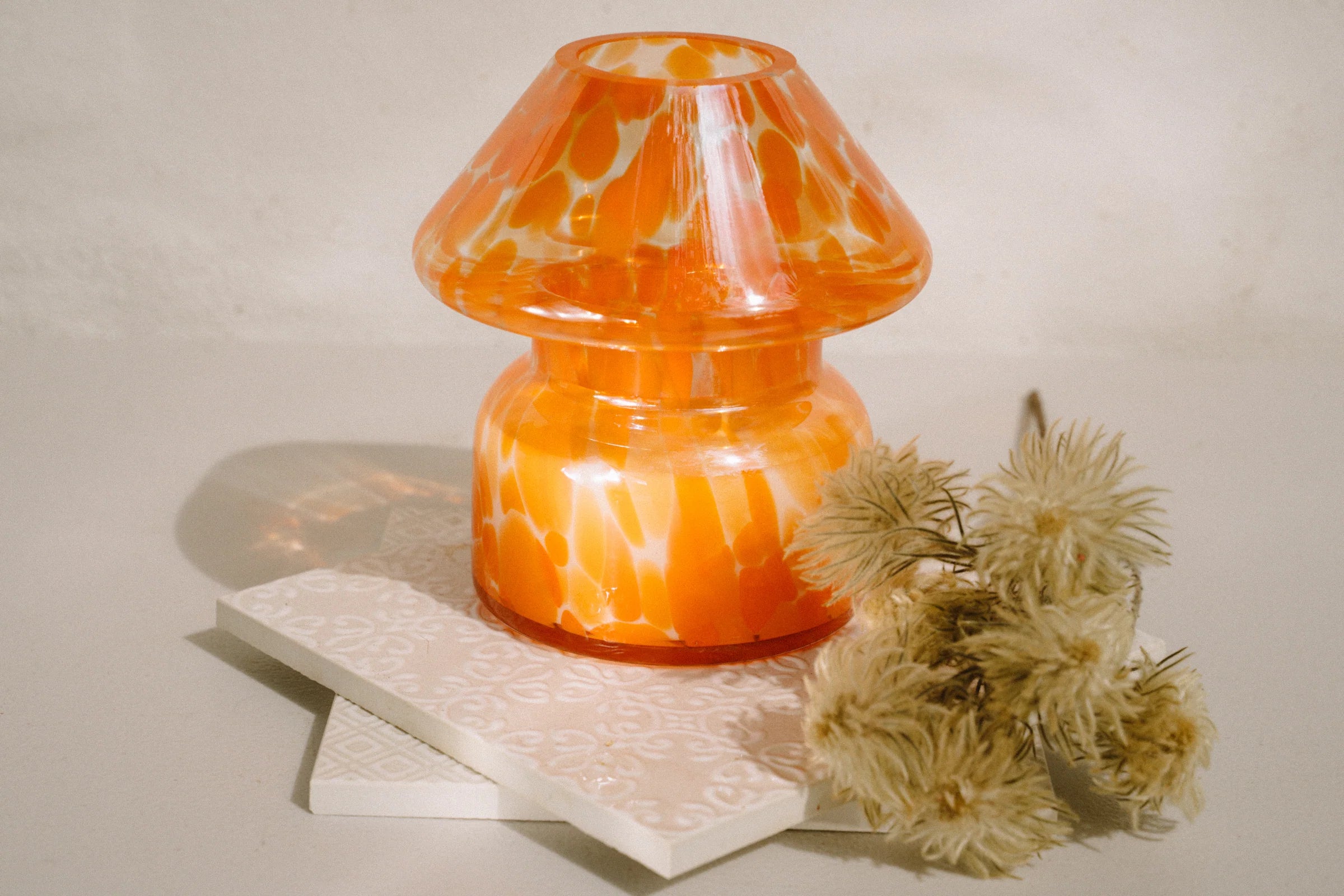 Sustainable Candle Lamp - Lava
