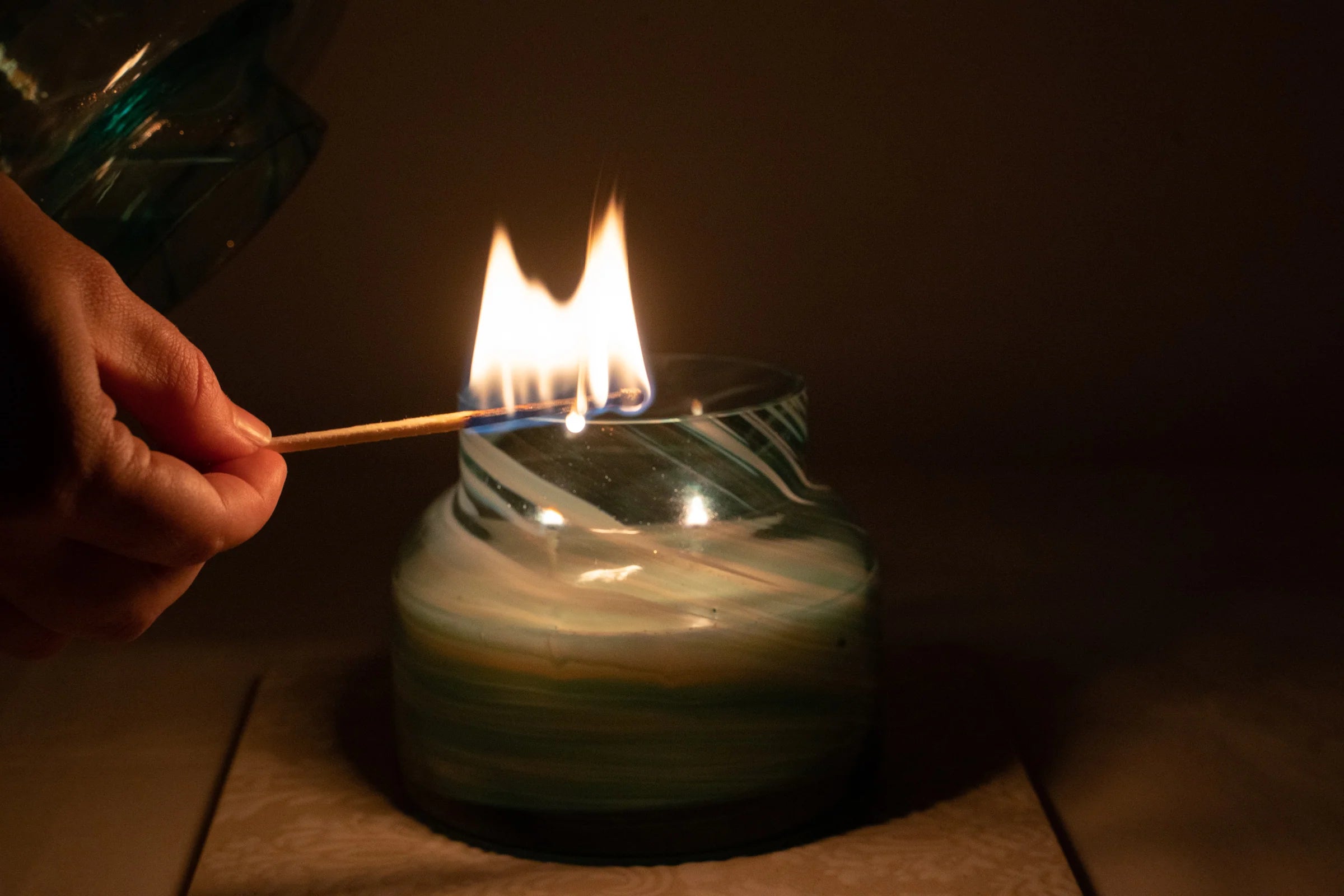 Sustainable Candle Lamp - Sky