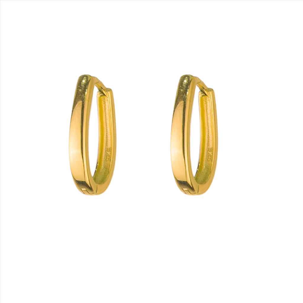 Brody Oval Huggies - Gold