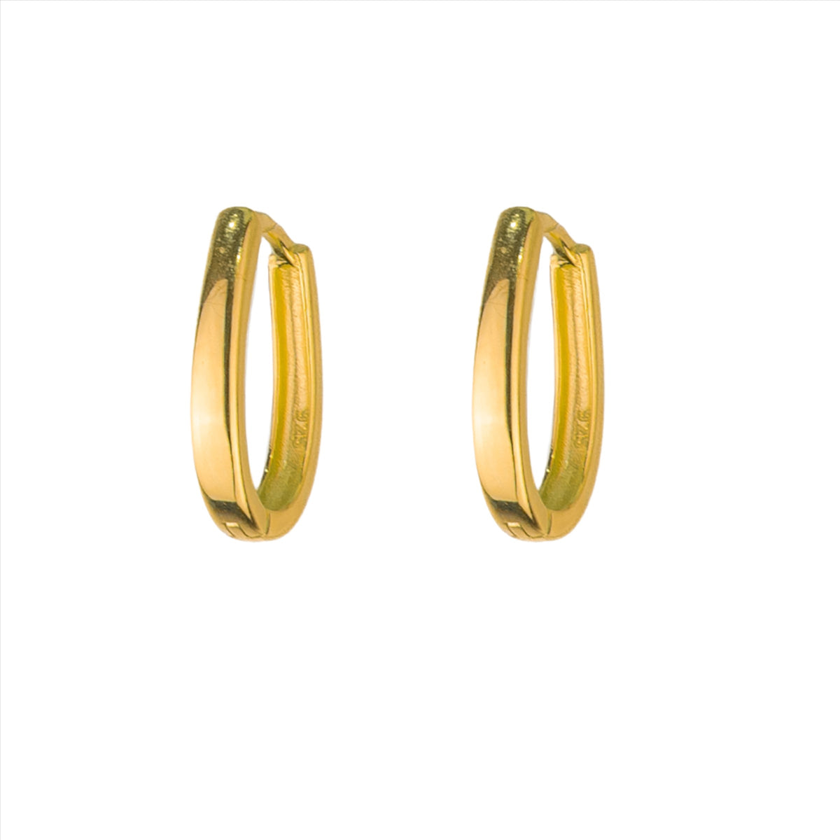 Brody Oval Huggies - Gold