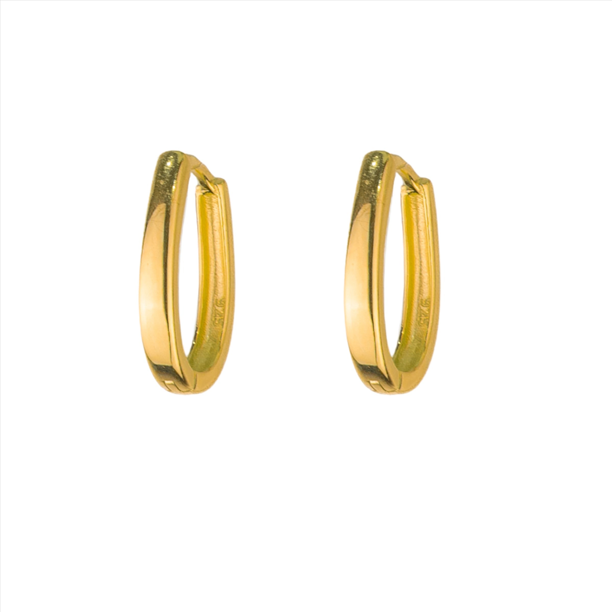 Brody Oval Huggies - Gold