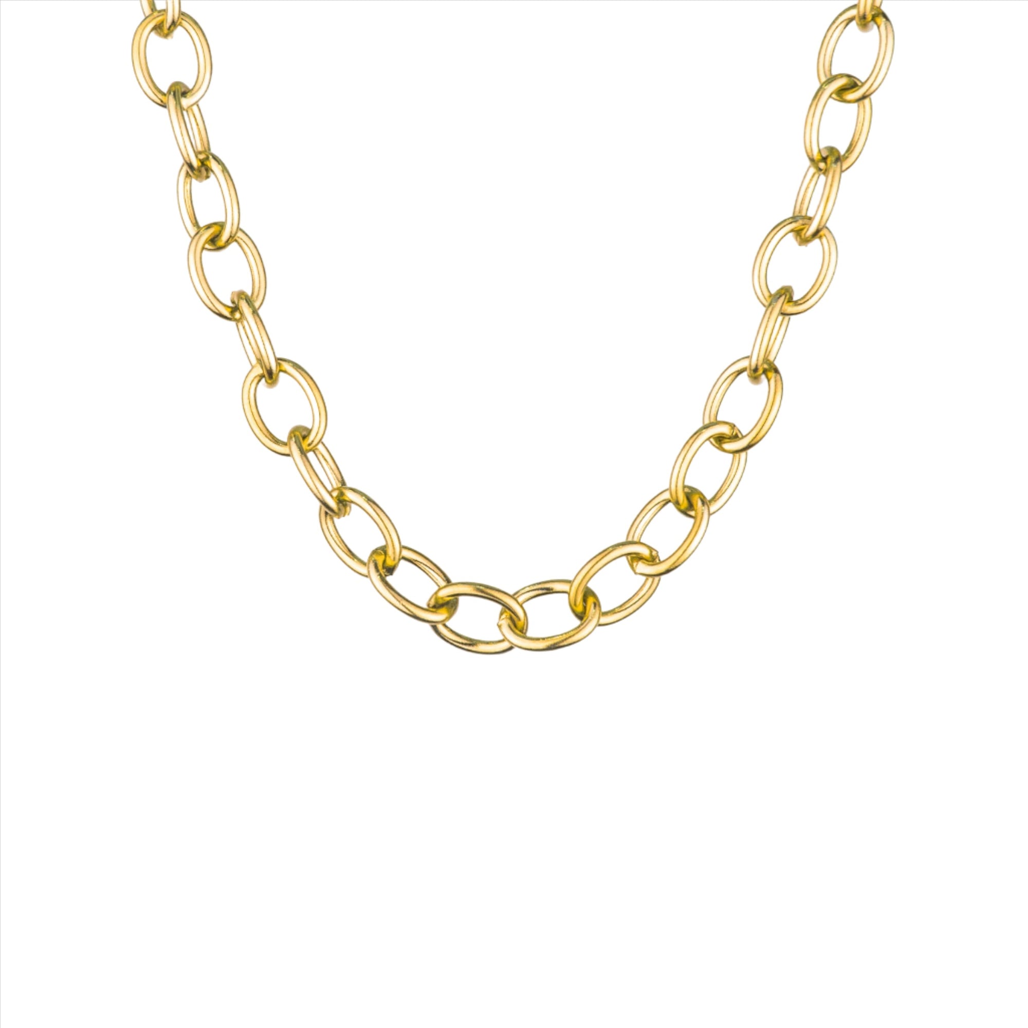 Brody Oval Cable Bracelet - Gold