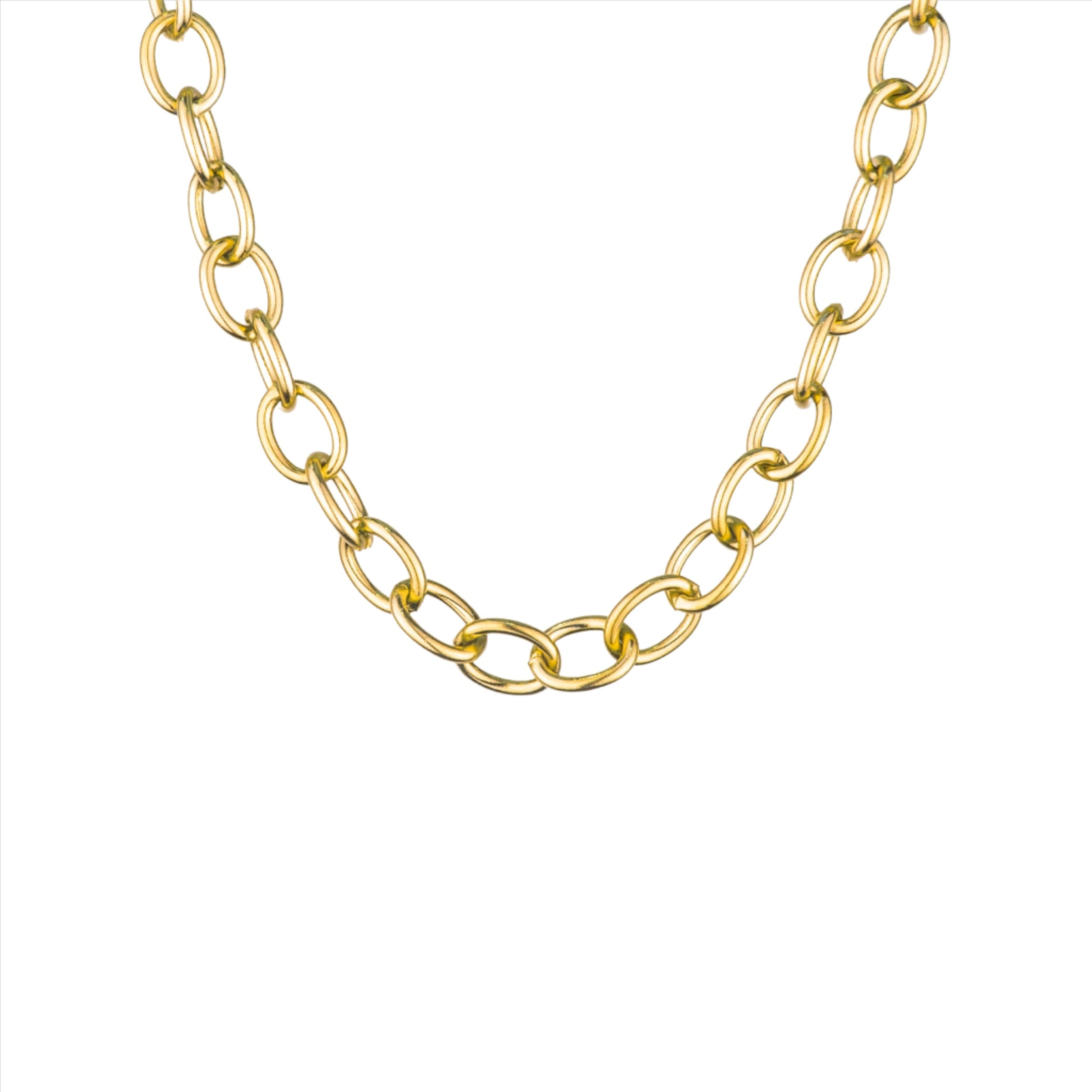 Brody Oval Cable Bracelet - Gold