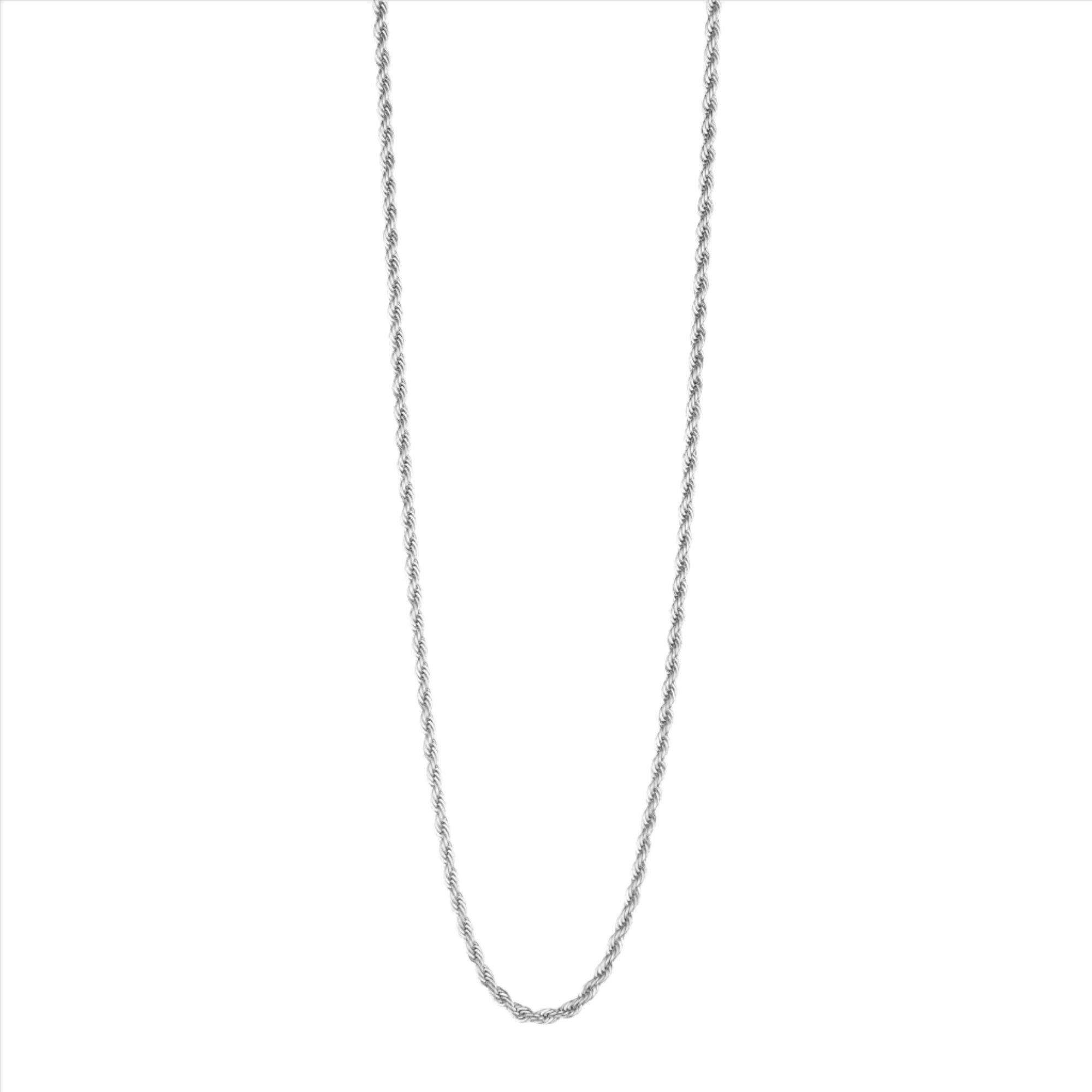 Rory Rope Chain Necklace - Silver