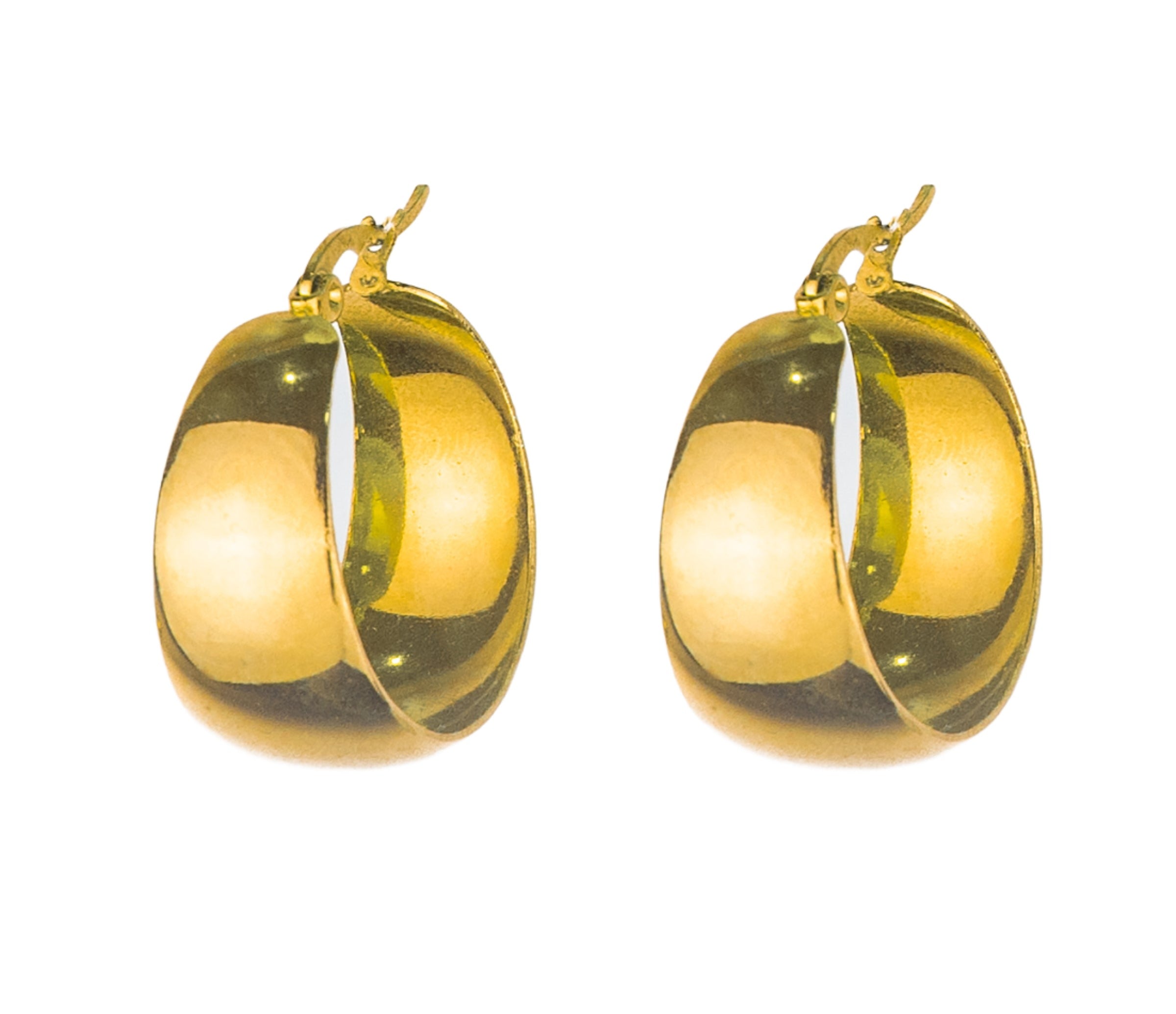 Yolander Large Hoops - Gold Plated