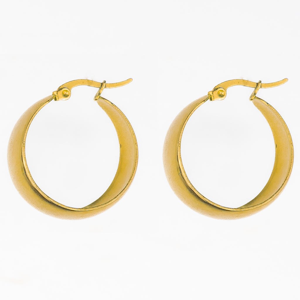 Yolander Large Hoops - Gold Plated
