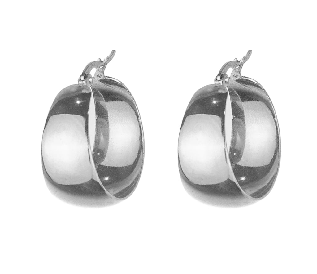 Yolandi Large Hoops - Silver