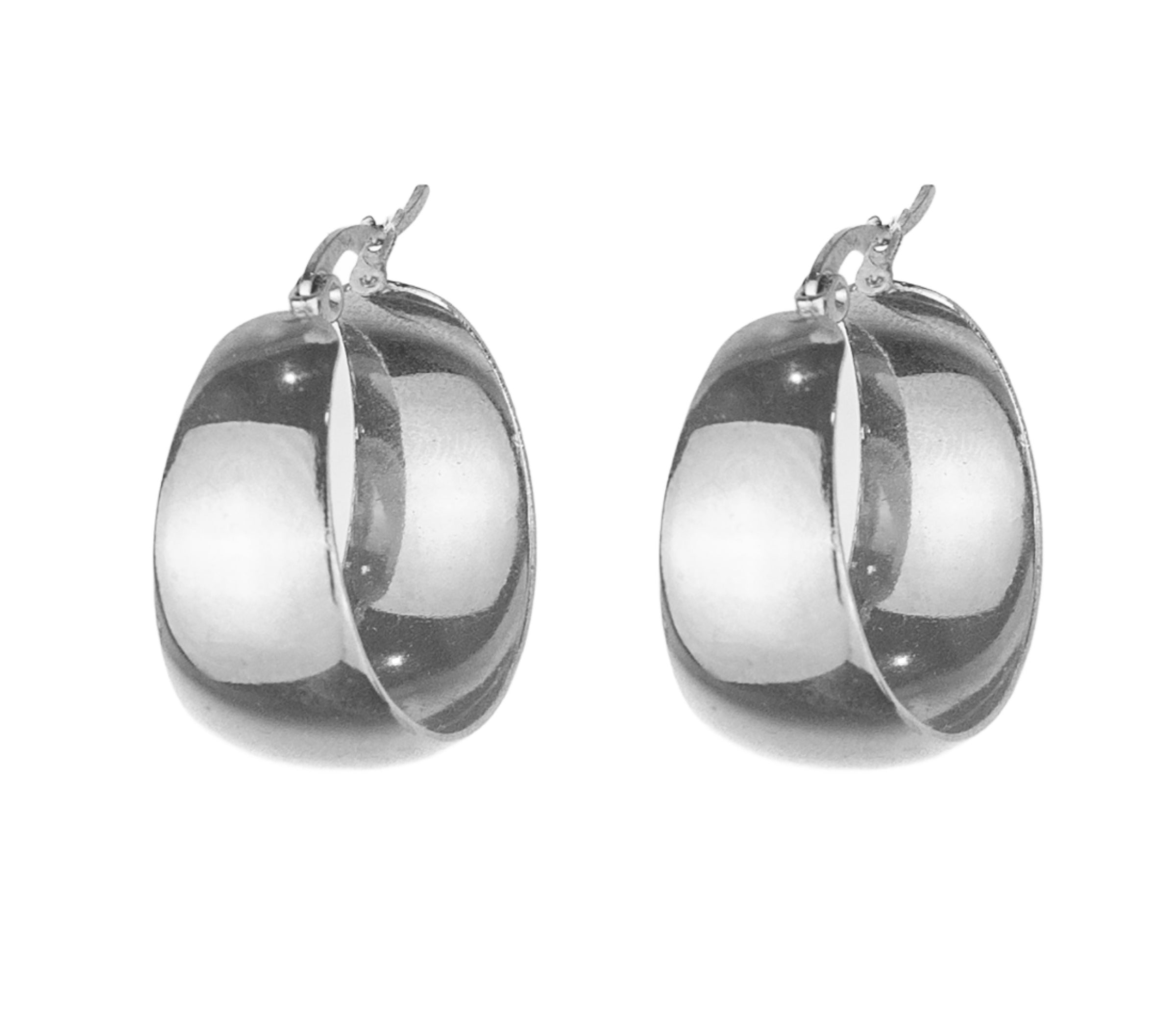 Yolandi Large Hoops - Silver