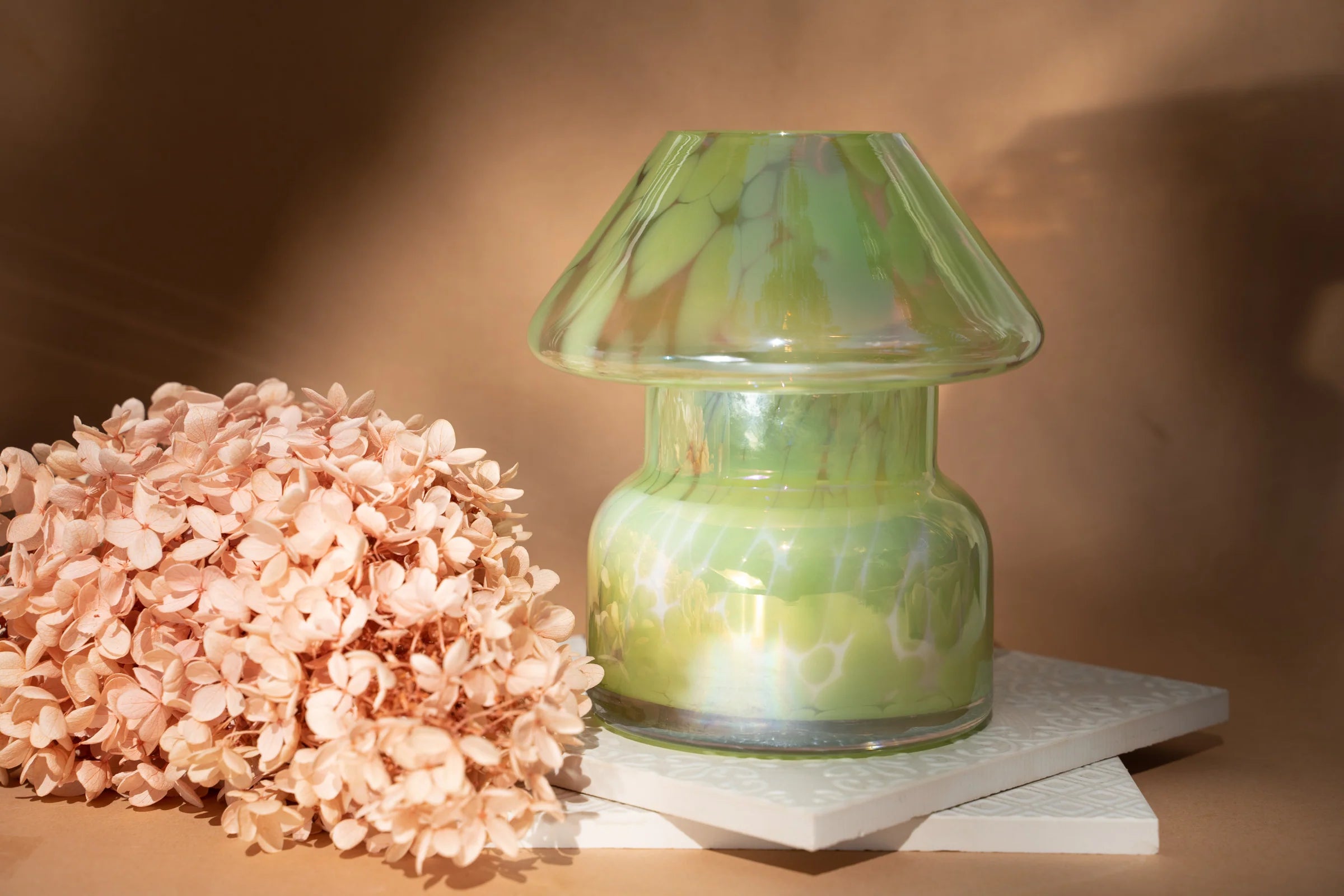 Sustainable Candle Lamp - Fairy Green