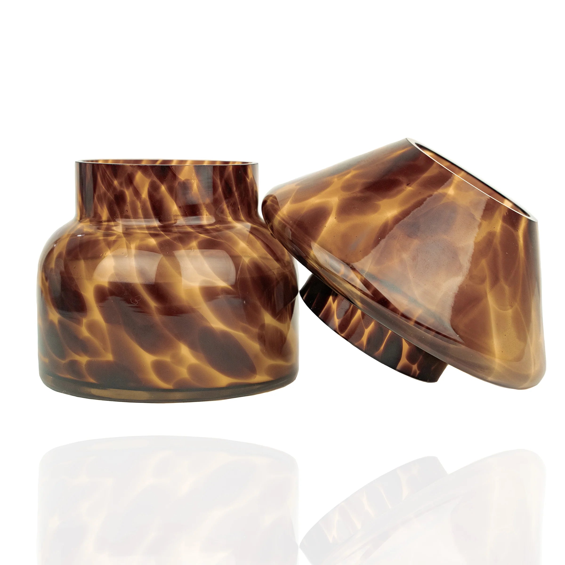 Sustainable Candle Lamp - Leopard