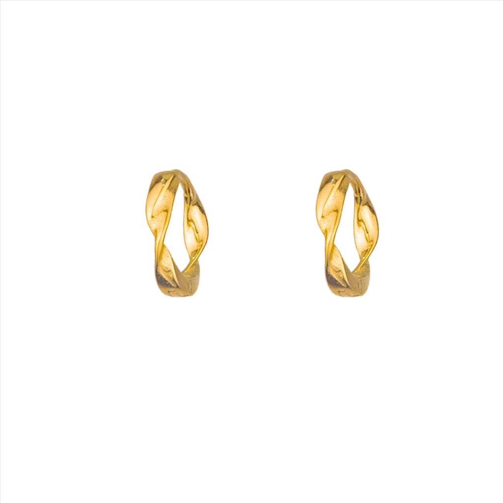 Celestia Twisted Hoop - Gold