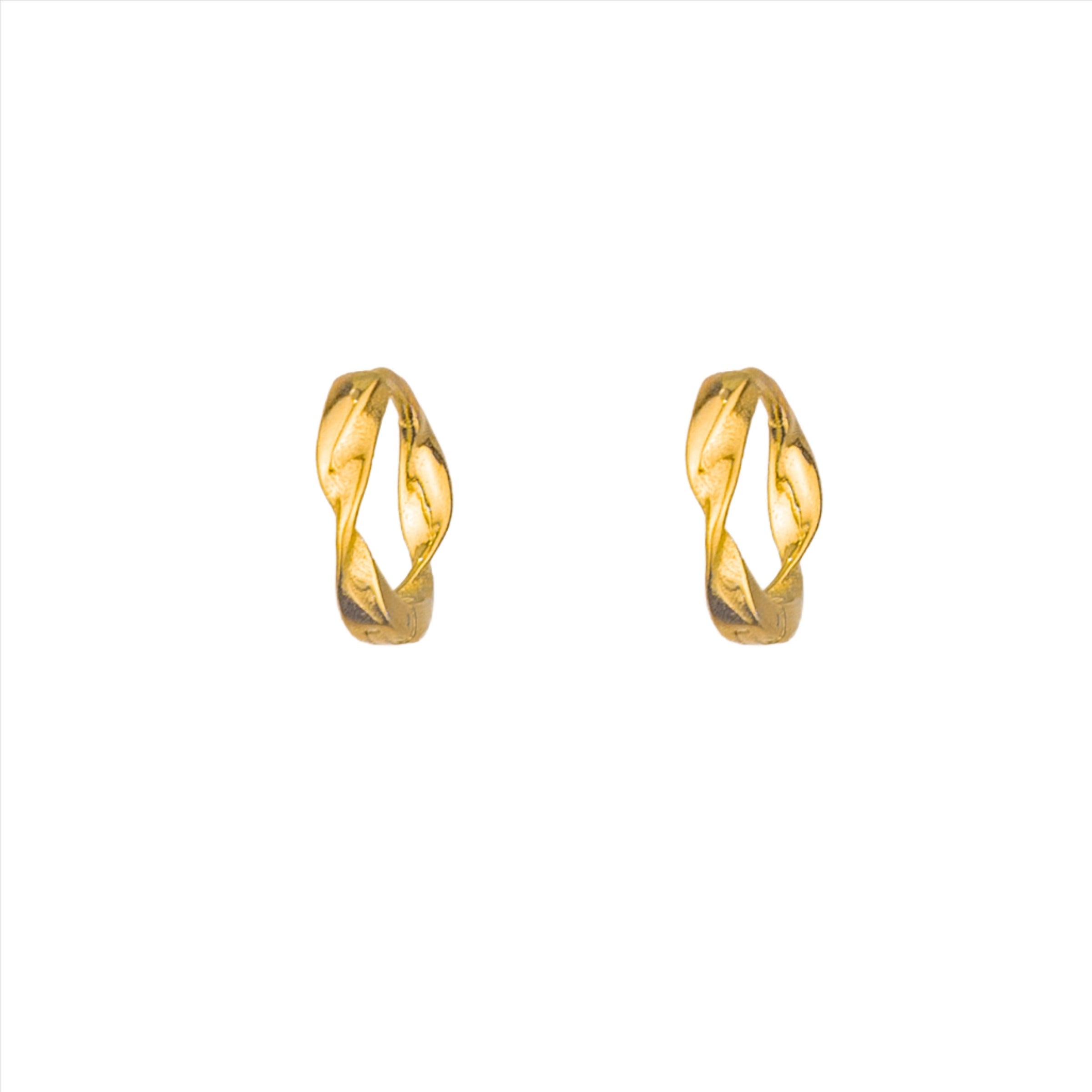 Celestia Twisted Hoop - Gold