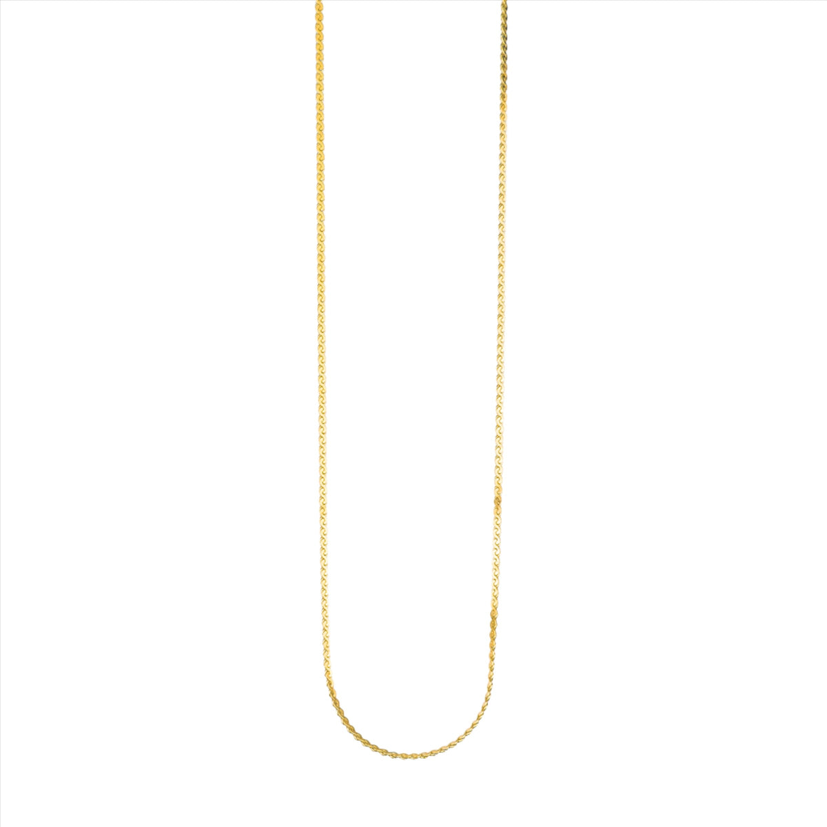 Mariposa Wave Chain Necklace - Gold