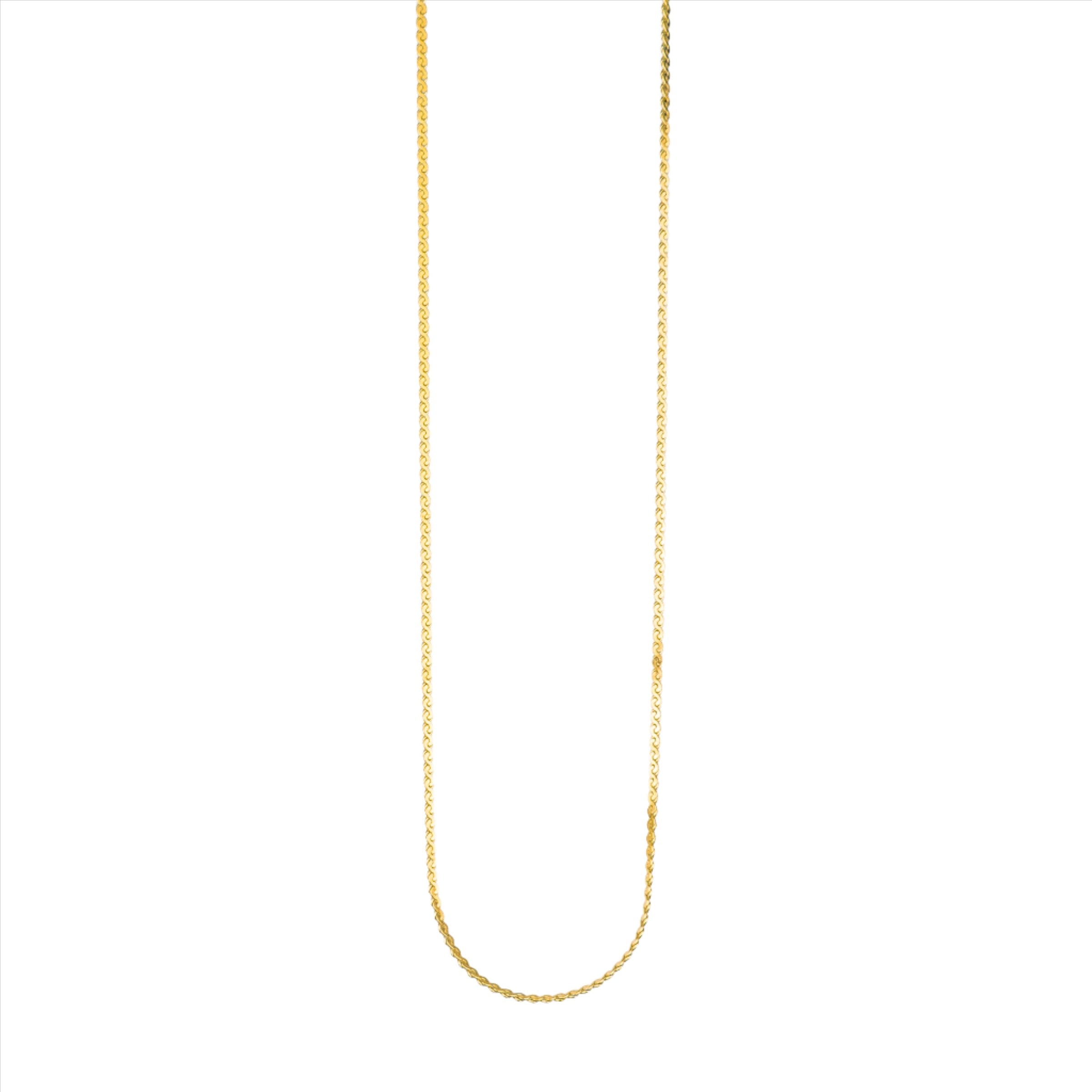 Mariposa Wave Chain Necklace - Gold