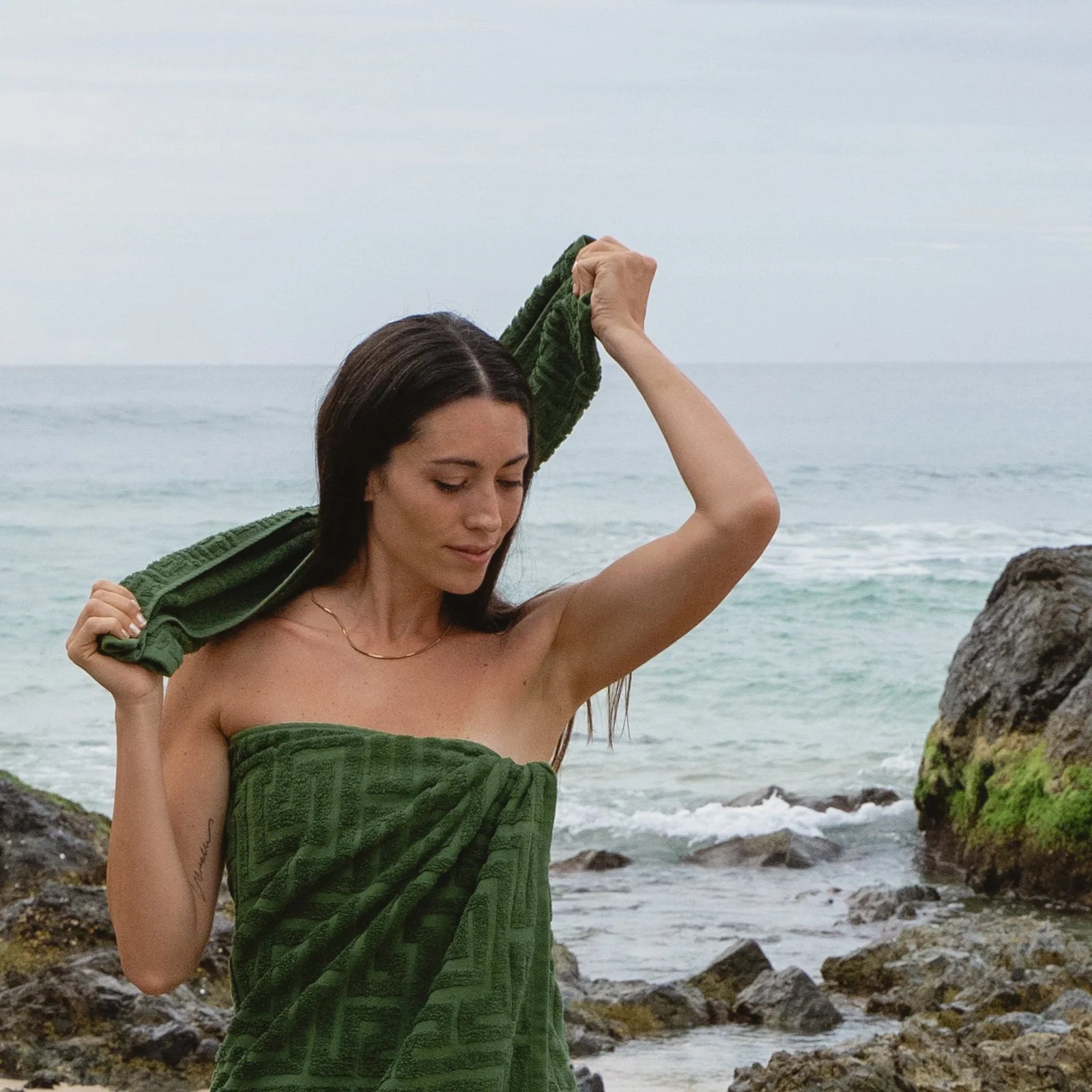 Renji Hand Towel - Matcha