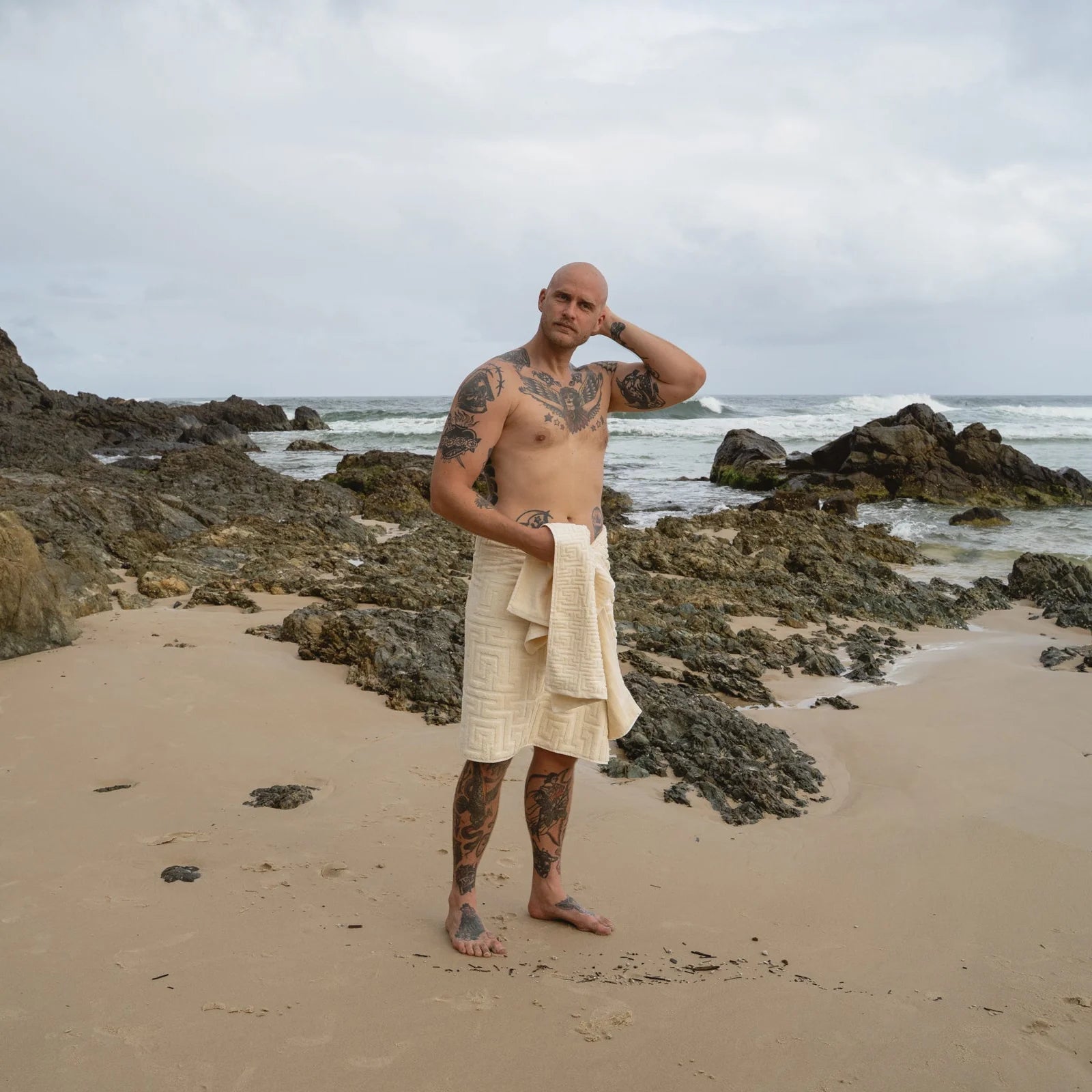 Renji Bath Towel - Cream