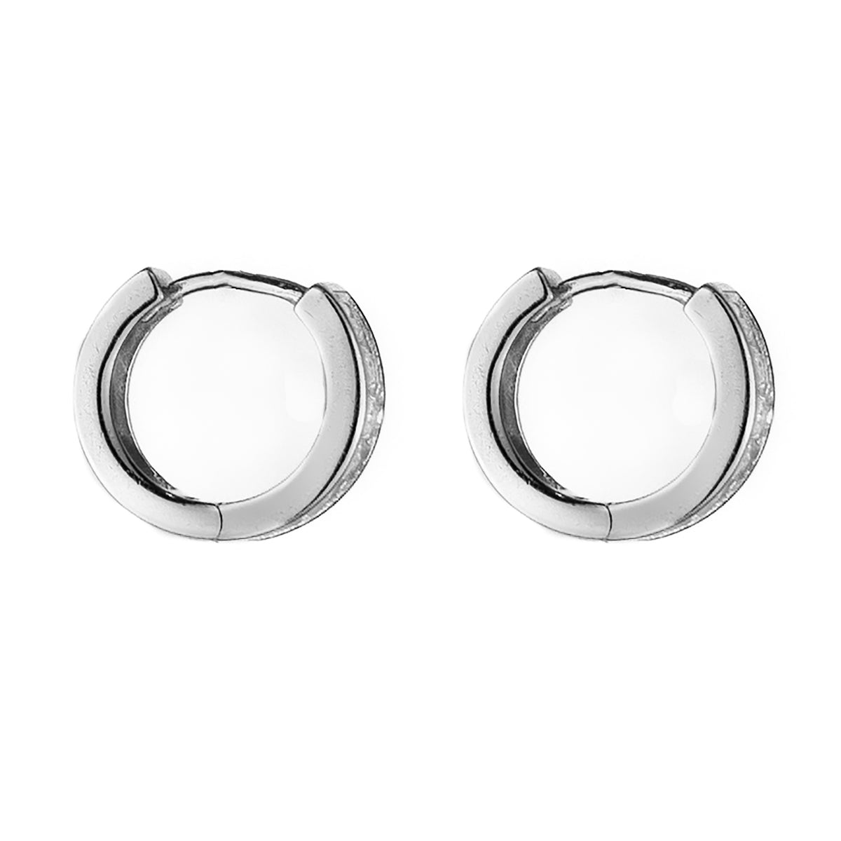Jasmine Zircon Crystal Huggie - Silver