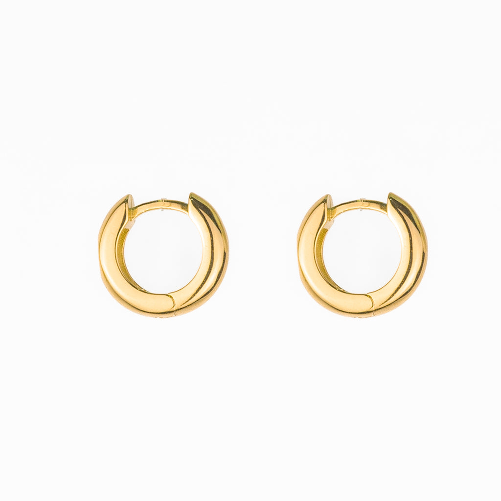 Eye Zircon Huggies - Gold