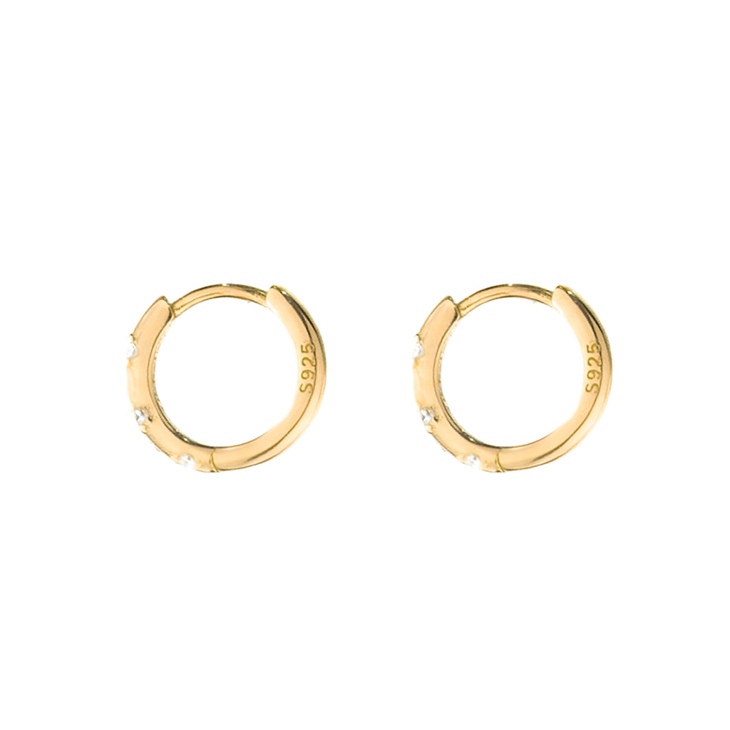 Spira Zircon Hoop - Gold
