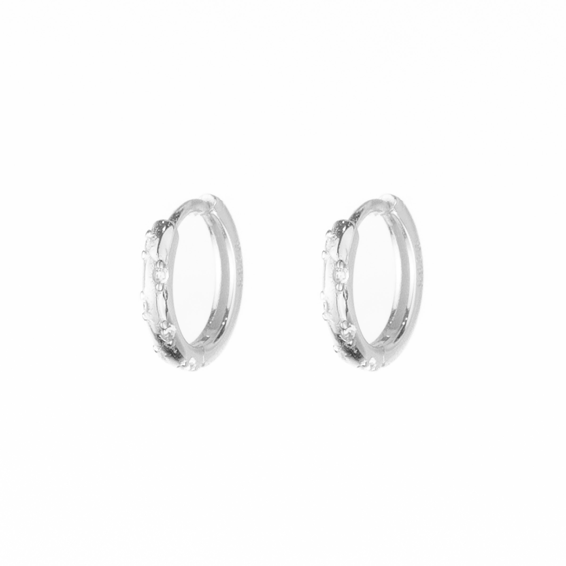 Spira Zircon Hoop - Silver