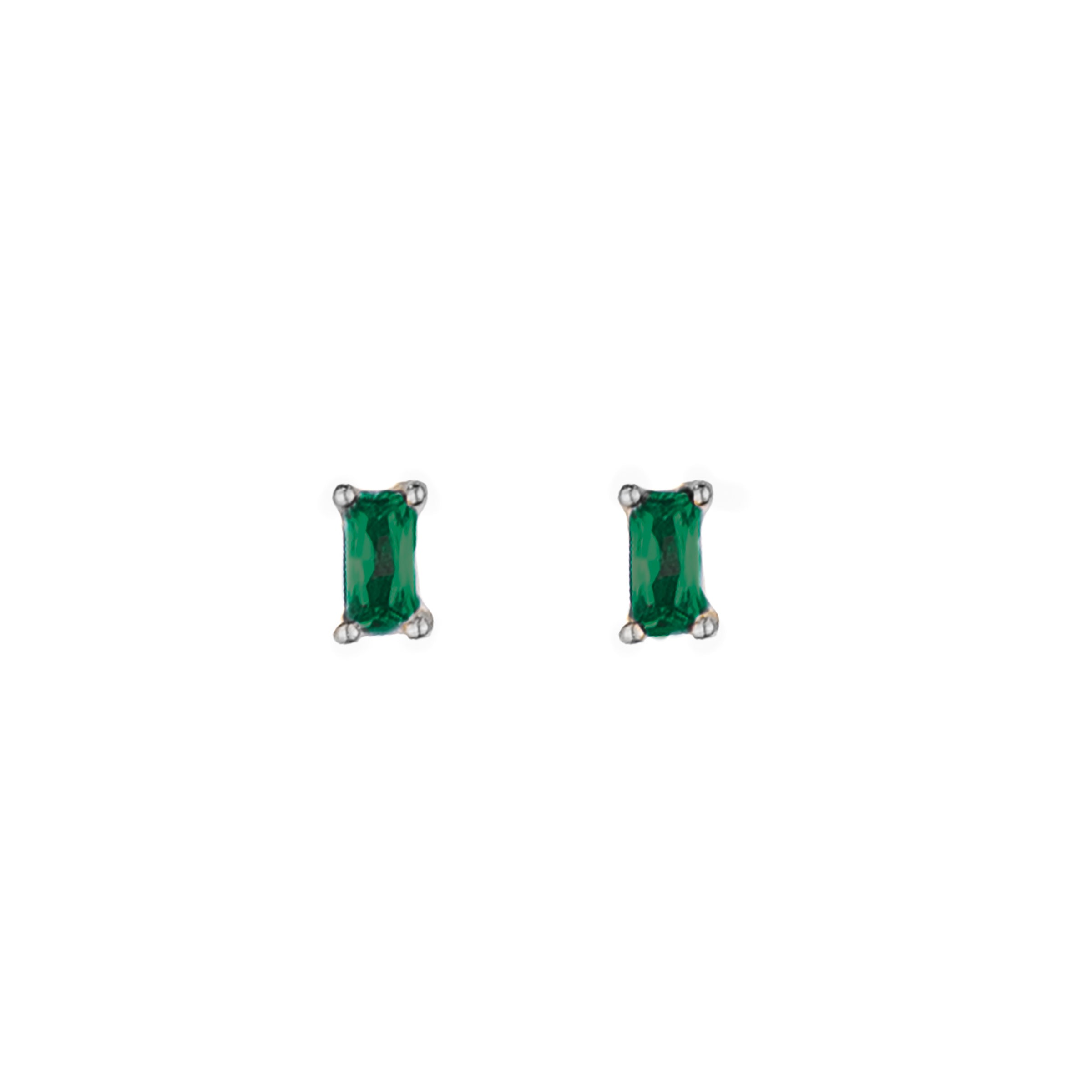 Emma Zircon Studs - Silver