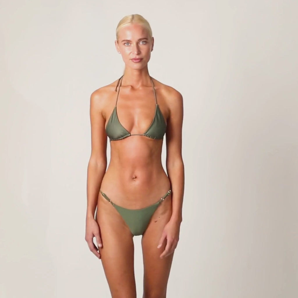 Signature Eco Thong - Olive Green