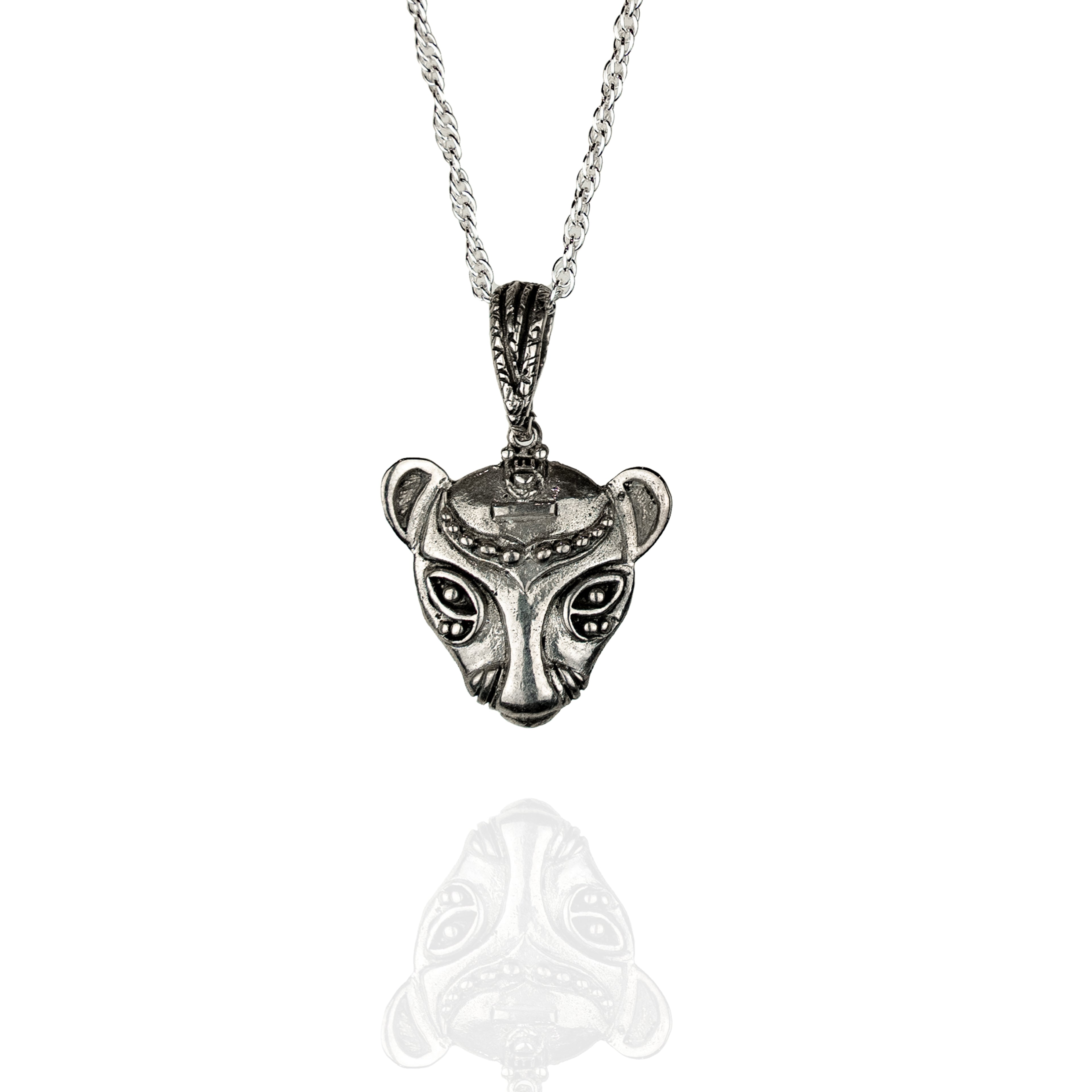 Lioness Silver Necklace